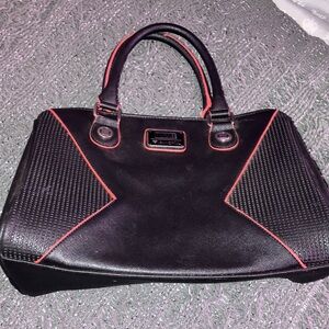 Marvel loungefly Women's Black Satchel with Red Trim